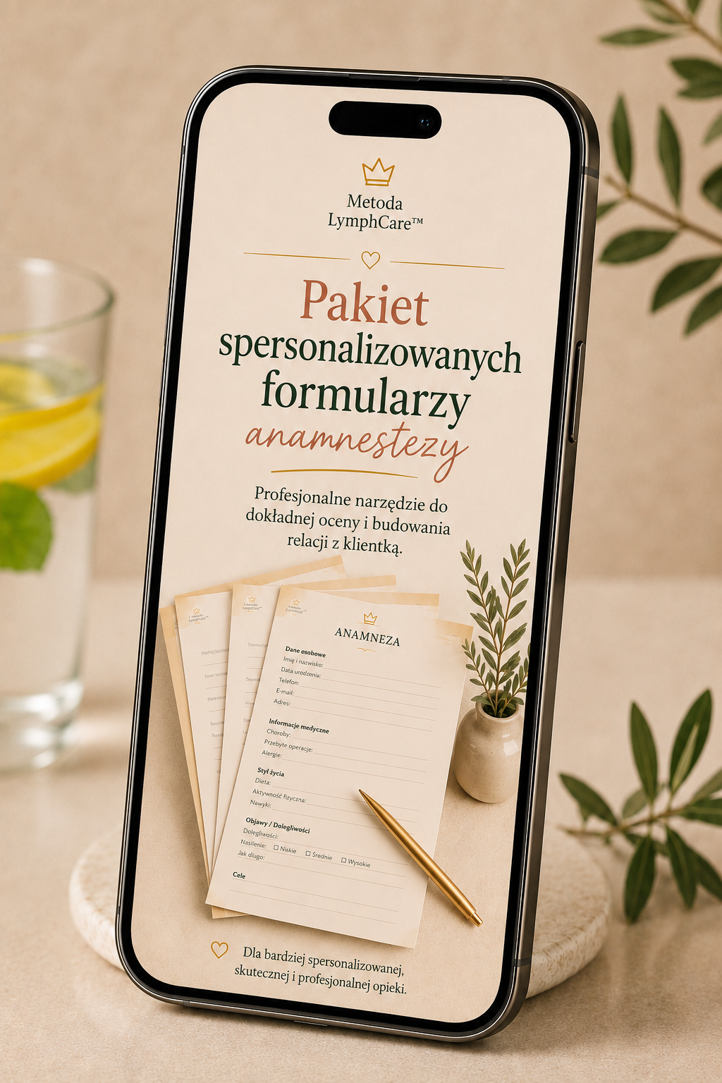Pakiet Kart Wywiadu Obrzęk Lipidowy LymphCare™