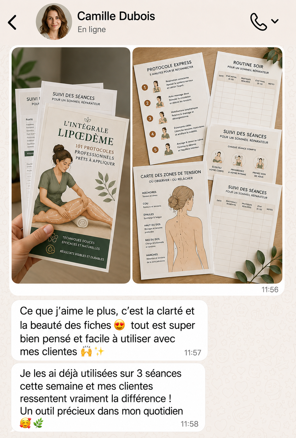 Témoignage de massothérapeute